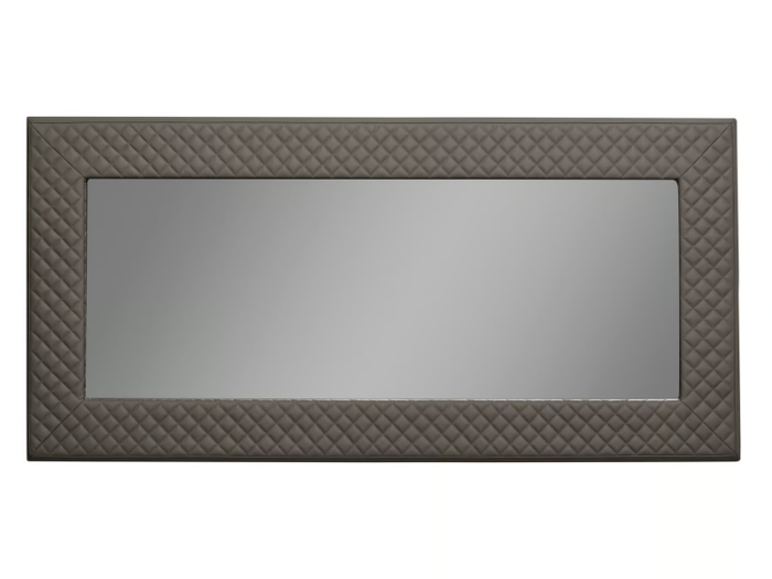 PRISMA - Rectangular leather mirror _ EFORMA