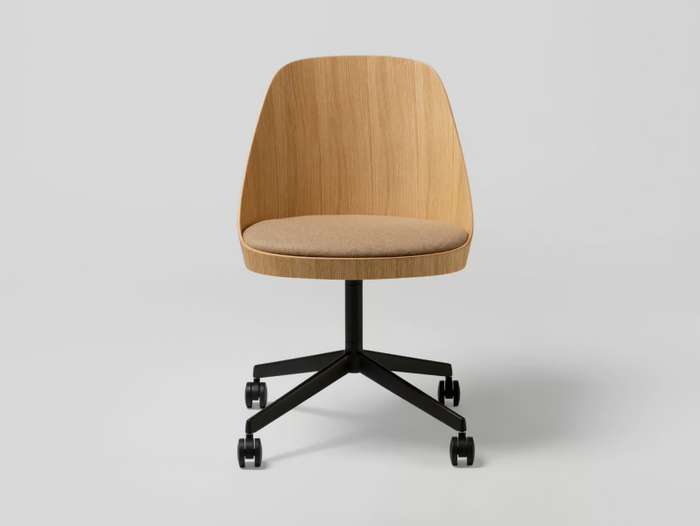 KAIAK CONFIDENT - Office chair with castors with 4-Spoke base _ ENEA