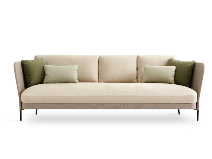 KÄBU - Upholstered fabric garden sofa _ EXPORMIM