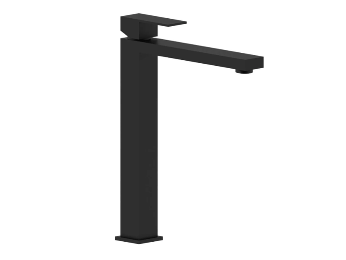 ITALIA R BLACK - High countertop single handle washbasin mixer _ Ercos