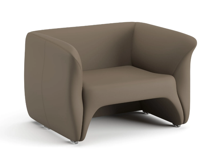 SULIT - Leather armchair with armrests _ Ersa