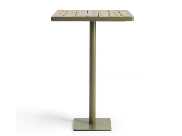 LAREN - Square teak high table _ Ethimo