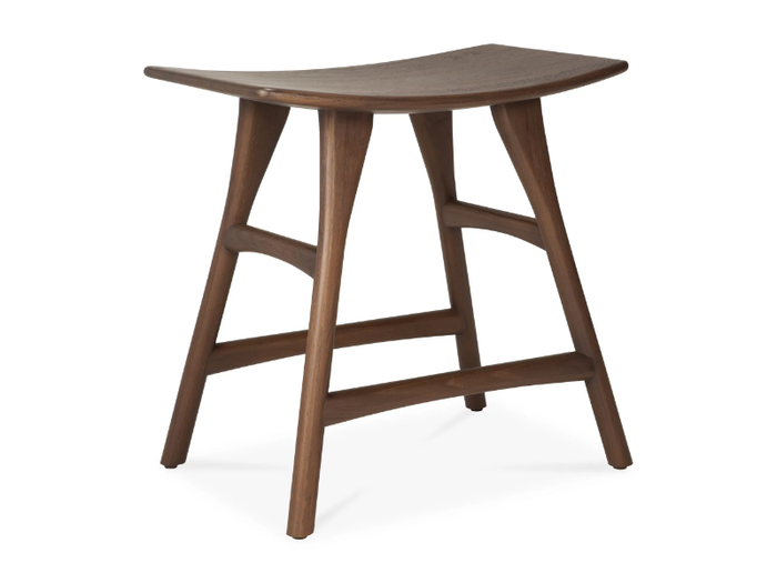 OSSO - Teak stool with footrest _ Ethnicraft