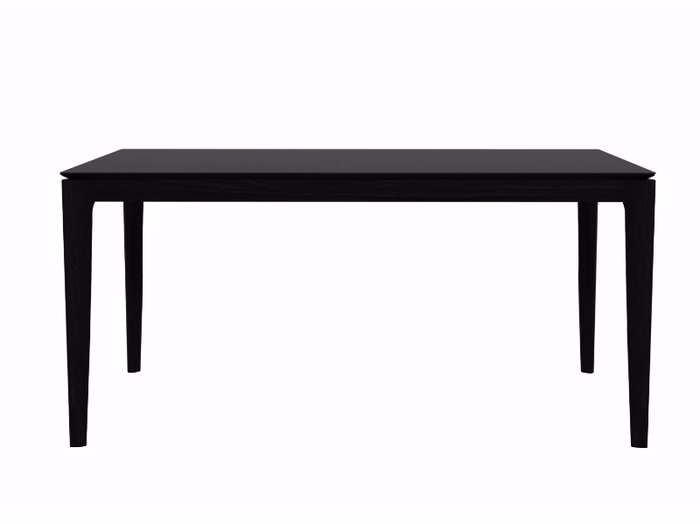 OAK BOK BLACK - Rectangular oak dining table _ Ethnicraft