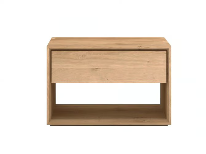 OAK NORDIC - Solid wood bedside table with drawers _ Ethnicraft