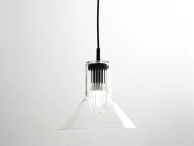 PEACOCK - LED Borosilicate glass pendant lamp _ Ex.t