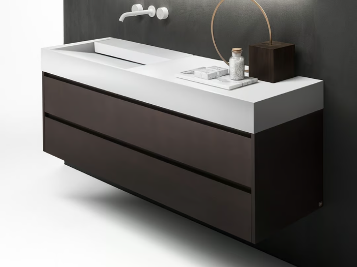 VIAVENETO - Single wall-mounted vanity unit with drawers _ FALPER