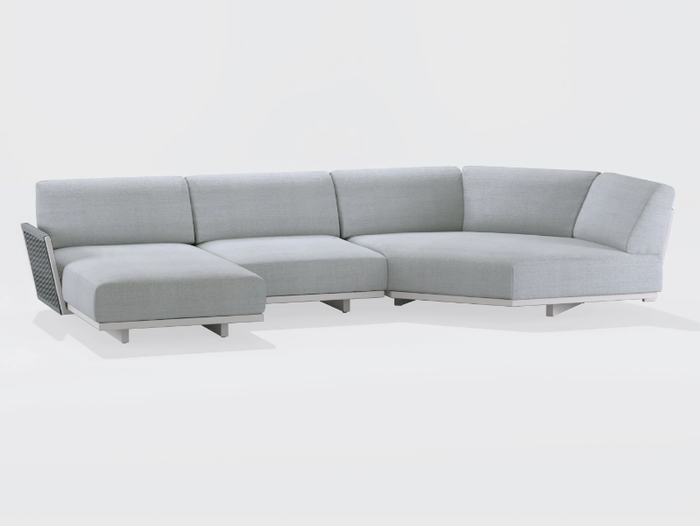 SOLARIS - Sectional fabric garden sofa _ FAST