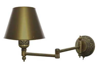 EMPORIO HOTEL II - Adjustable brass wall lamp _ FEDE