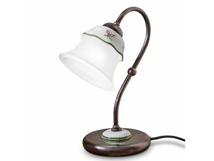 FERRARA - Ceramic table lamp with fixed arm _ FERROLUCE