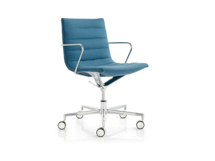 KEY - Fabric office chair with armrests with 5-Spoke base _ FREZZA