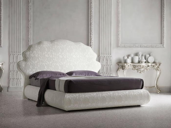 JASON - Classic style upholstered fabric double bed _ Felis