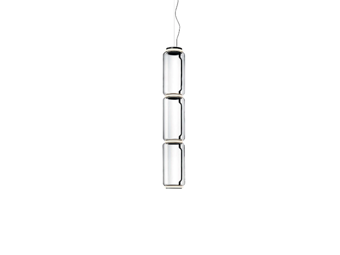 NOCTAMBULE SUSPENSION - Blown glass pendant lamp _ Flos