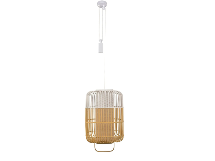 BAMBOO SQUARE - Bamboo pendant lamp _ Forestier