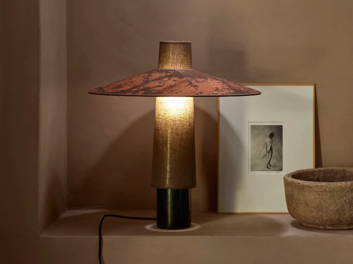 THÉSÉE - Linen table lamp _ Forestier