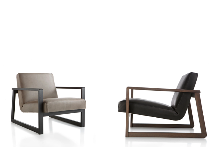 MARCELO LOUNGE - Armchair with armrests _ Fornasarig