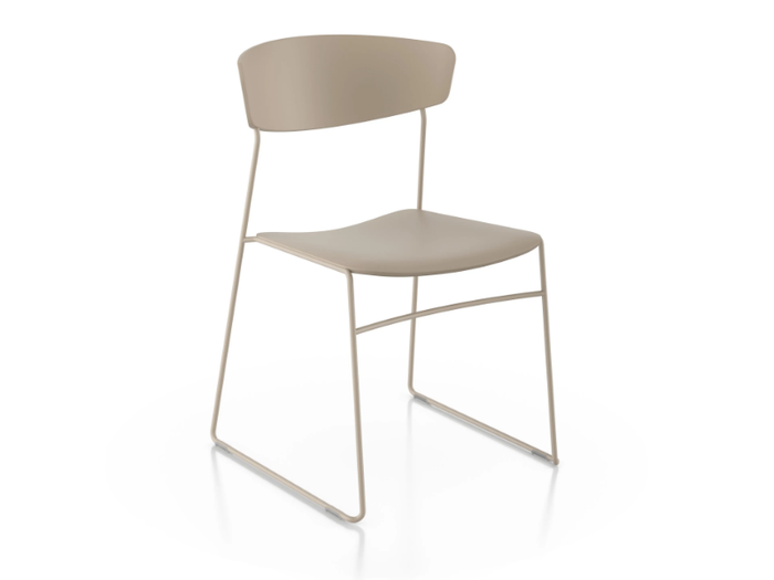 WOLFGANG - Sled base stackable resin chair _ Fornasarig