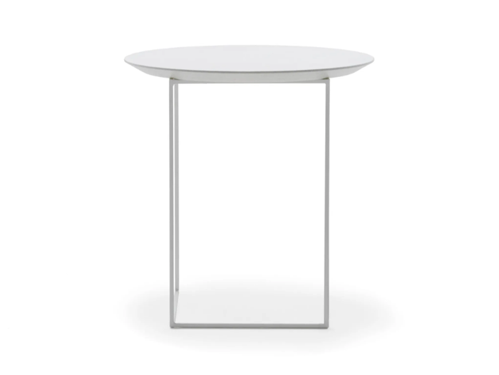 ROXY - Round wooden and metal bedside table _ Frauflex