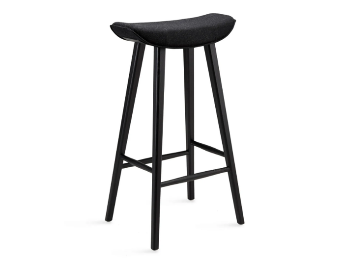 KYA BARSTOOL WOODEN FRAME - Fabric barstool with footrest _ Freifrau