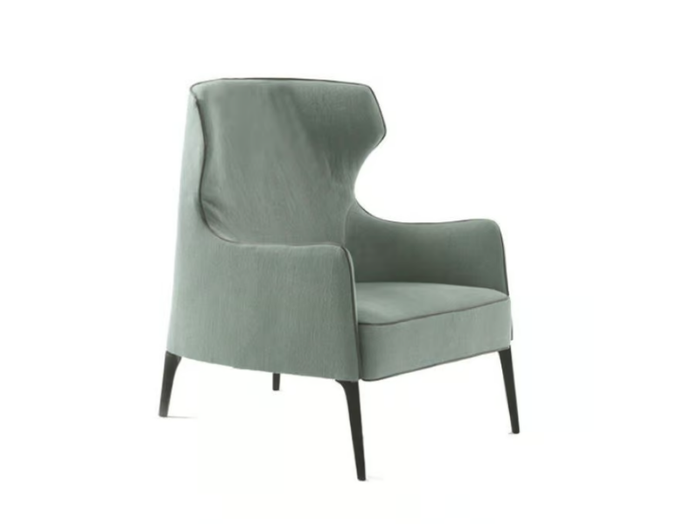 CROSBY - Bergere fabric armchair with armrests _ Frigerio