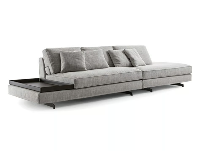 DAVIS TOP FLAT - 5 seater fabric sofa with removable cover _ Frigerio