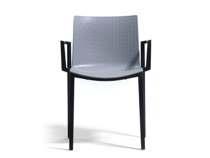 CLIPPERTON B - Stackable technopolymer chair with armrests _ GABER