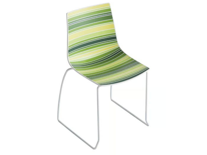 COLORFIVE S - Sled base technopolymer chair _ GABER