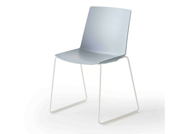 JUBEL S - Stackable sled base technopolymer chair _ GABER