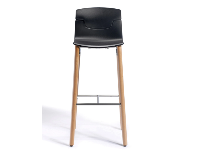 SLOT FILL BL - High technopolymer stool with footrest _ GABER