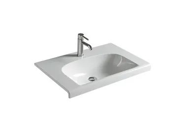 DREAM 7303 - Rectangular ceramic washbasin _ GALASSIA