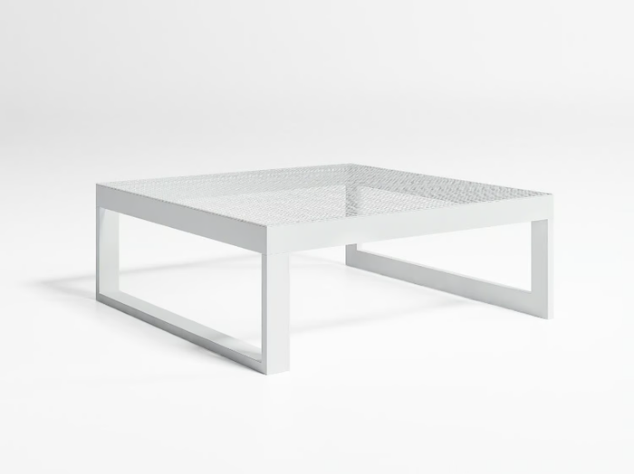 BLAU - Square thermo lacquered aluminium coffee table _ GANDIABLASCO