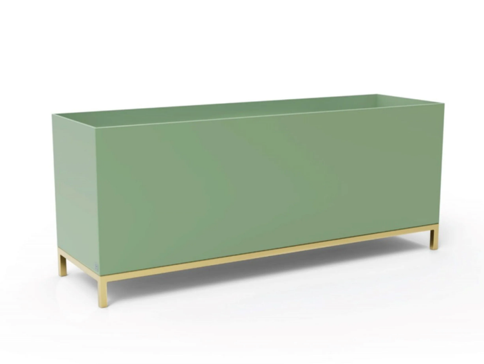 QUADRA - Rectangular fiberglass planter _ GANSK