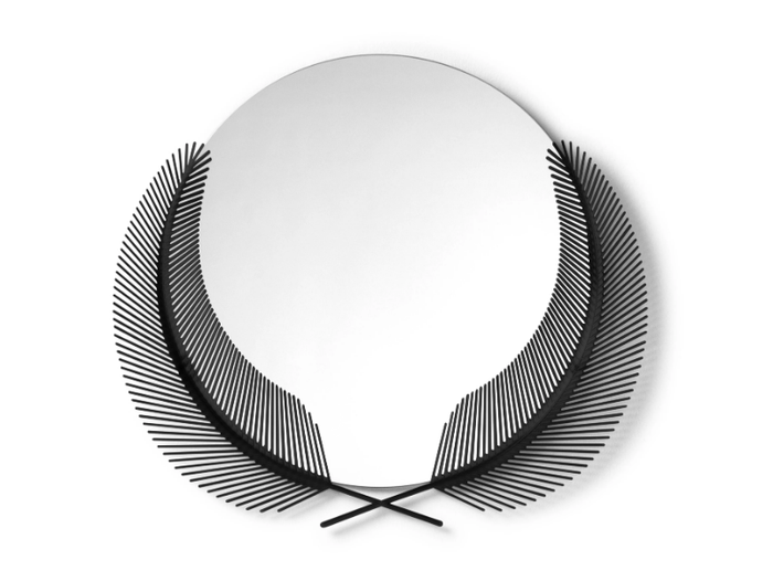 SUNSET MIRROR - Round framed brass mirror _ GHIDINI1961