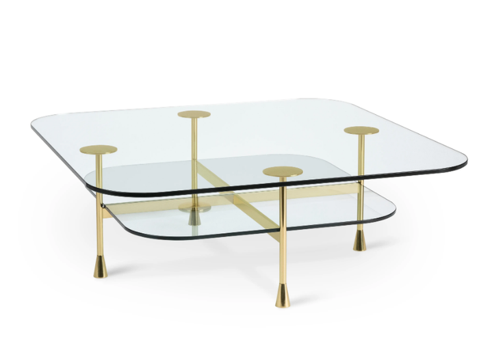 DA VINCI - Square crystal coffee table _ GHIDINI1961