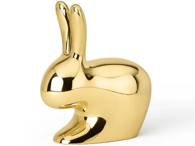 RABBIT - Brass doorstop _ GHIDINI1961