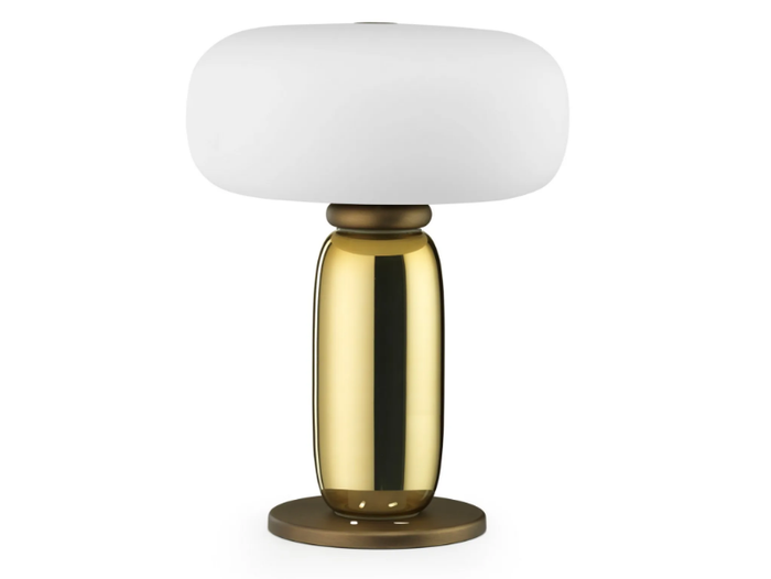 ONE ON ONE - Brass and frosted glass table lamp _ GHIDINI1961