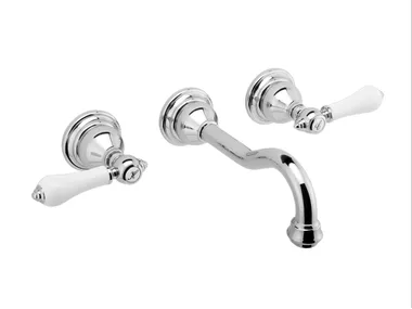 ADLEY - 3 hole wall-mounted washbasin tap _ GRAFF