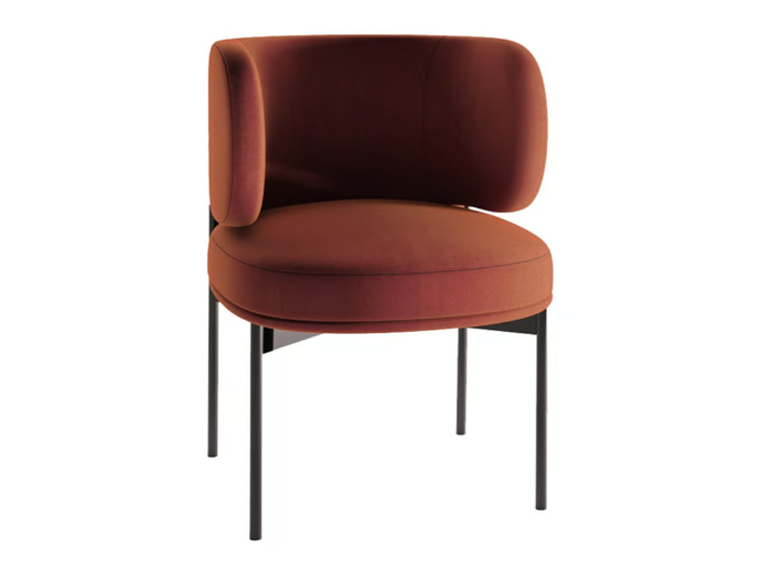 AKIKO - Upholstered chair with armrests _ Gallotti&Radice