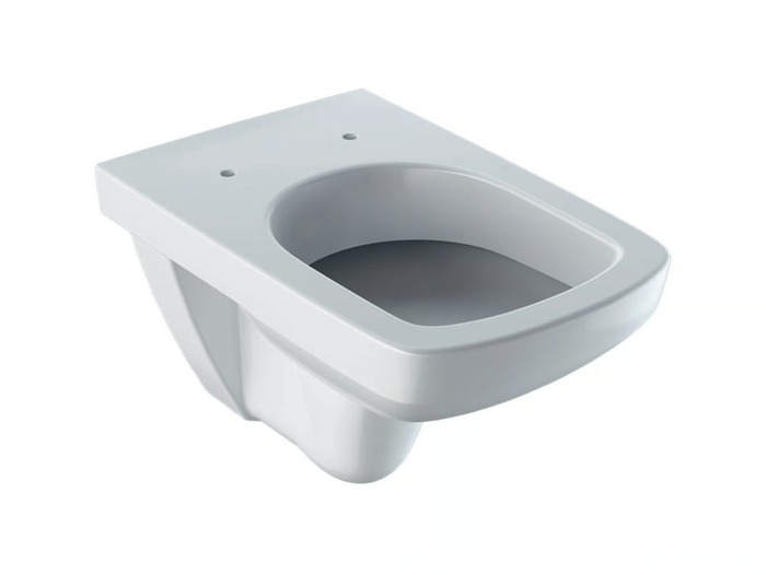 SELNOVA SQUARE - Wall-hung Vitreous China toilet _ Geberit