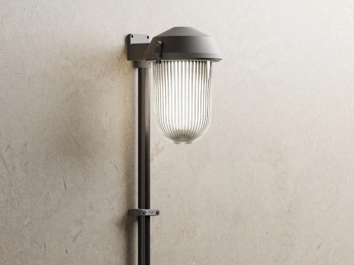 GLOBO GRAPHITE - Anodized aluminium wall lamp protection _ Genuit