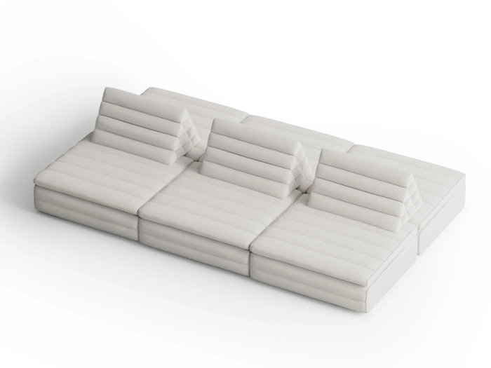 SAMET LOW F - Double-sided 6 seater fabric sofa _ Gervasoni