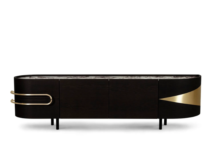 OLIVAL - Calacatta marble sideboard with integrated lighting _ Greenapple