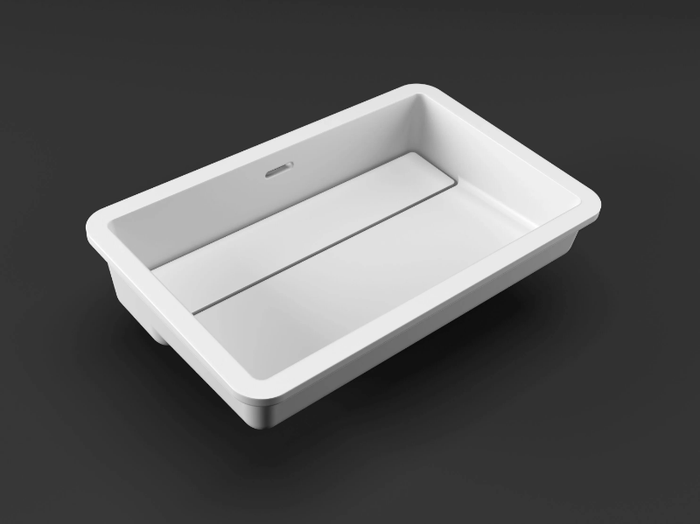 CB4530 - Rectangular undermount HIMACS washbasin _ HIMACS