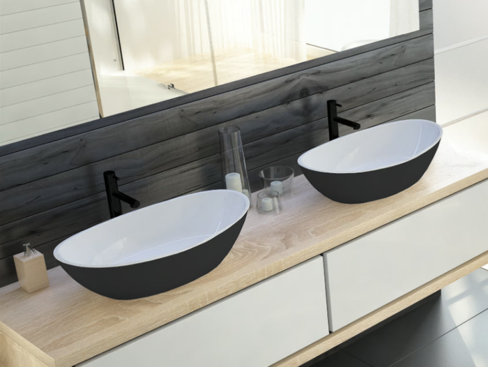 NAMUR - Oval countertop Solique washbasin _ Hoesch