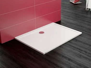 SAMAR - Rectangular acrylic shower tray _ Hoesch