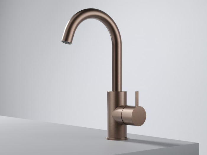 COBBER CB004 - Brass washbasin mixer with adjustable spout _ Hotbath