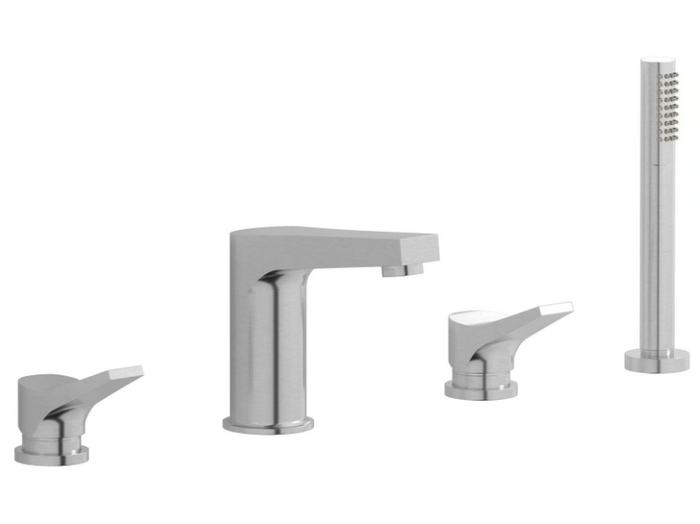 TWITTER TW396 - Deck mounted Recessed bathtub tap with hand shower _ IB