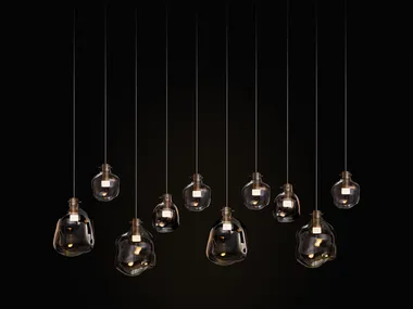 CELESTE H10 - LED blown glass pendant lamp _ ILFARI