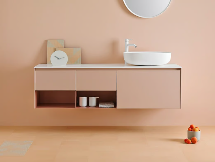 STRATO V - Wooden vanity unit with drawers _ INBANI