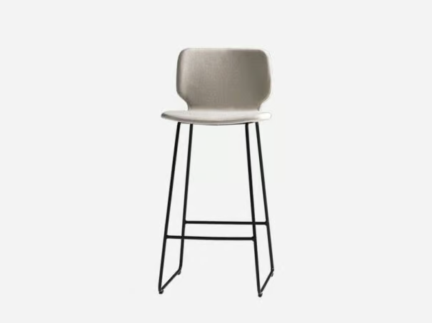 NIM - Sled base fabric stool with footrest _ INCLASS